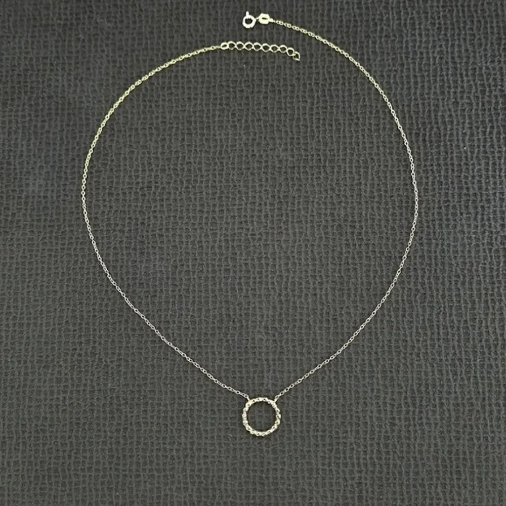 MESH Stationary Open Circle⭕️ Necklace